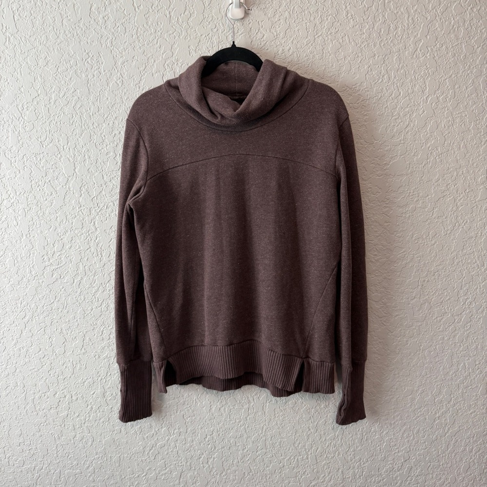 Alo Yoga Haze Pullover Sweatshirt Medium Purple‎ Mauve Cowl Neck Athleisure